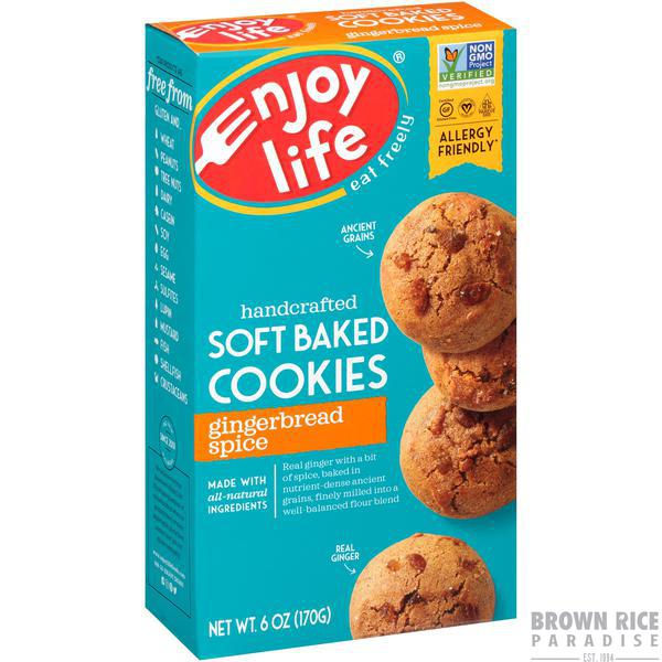 Enjoy Life Foods Gingerbread Spice Soft Baked Cookies, 6 OZ