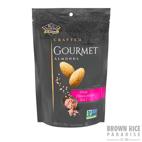 Blue Diamond Crafted Gourmet Almonds Pink Himalayan Salt, 5 OZ Brown