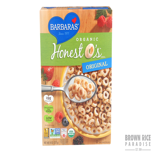 Barbara's Bakery Organic Honest O's Original Cereal, 8 OZ