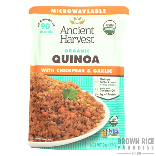 Ancient Harvest Organic Quinoa with Chickpeas & Garlic, 8 OZ