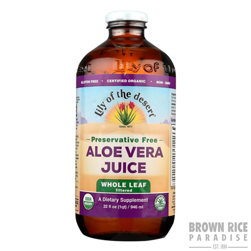 Lily of the Desert Organic Whole Leaf Aloe Vera Juice, 32 OZ