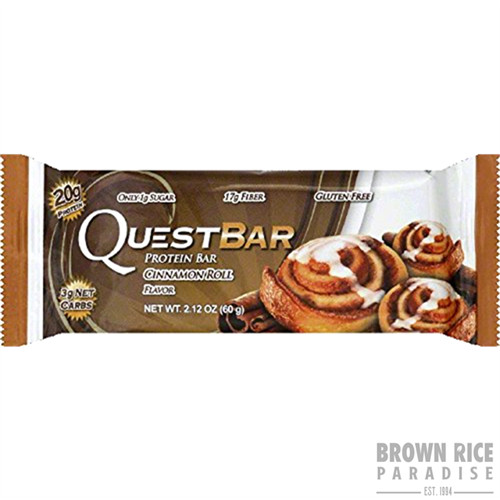 Quest Nutrition Protein Bar Cinnamon Roll, 2.12 OZ Brown Rice Paradise