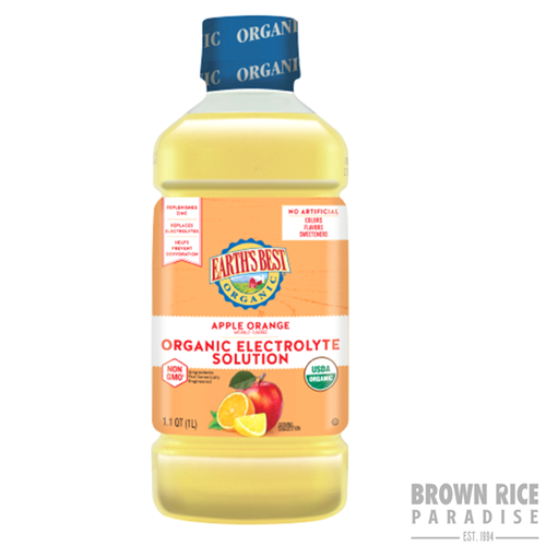 Earth's Best Organic Electrolyte Solution Apple Orange, 33.8 OZ