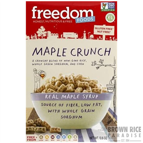 Freedom Foods Maple Crunch Cereal, 10.6 OZ | Brown Rice Paradise