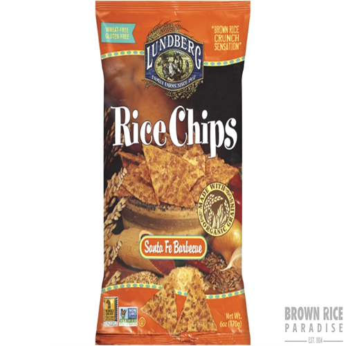 Lundberg Organic Santa Fe Barbecue Rice Chips, 6 OZ
