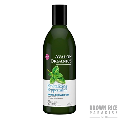 Avalon Organics Bath & Shower Gel Peppermint, 12 OZ