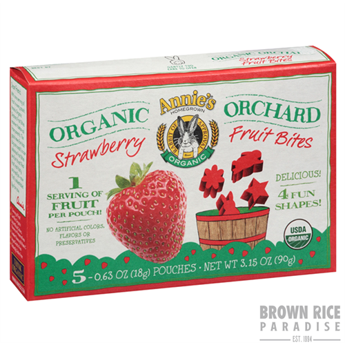 Annie's Homegrown Organic Orchard Strawberry Fruit Bites, 3.15 OZ