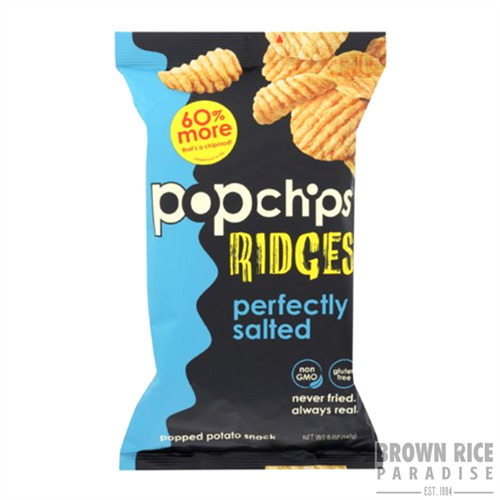 Popchips Popped Chip Snack Ridges Perfectly Salted, 5 OZ