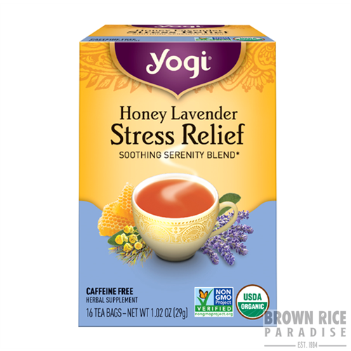 Yogi Tea Organic Honey Lavender Stress Relief Tea, 16 BAG