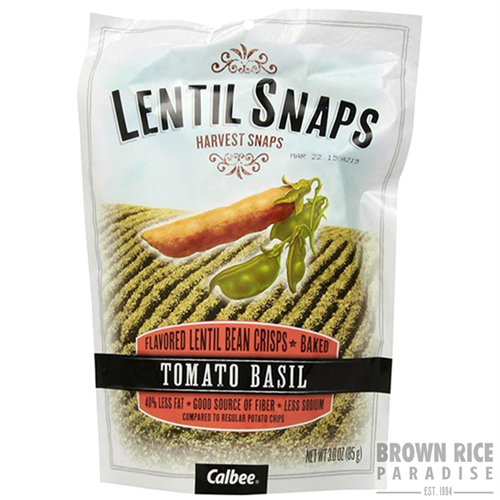 Harvest Snaps Lentil Snaps Tomato Basil, 3 OZ