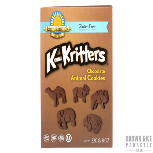 Kinnikinnick KinniKritters Chocolate Animal Cookies, 8 OZ