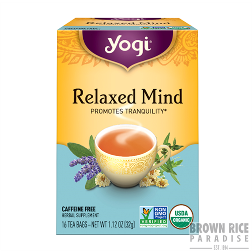 Yogi Tea Organic Relaxed Mind with Sage Tea, 16 BAG