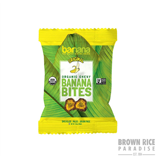 Barnana Organic Chewy Banana Bites Original, 1.4 OZ Brown Rice Paradise