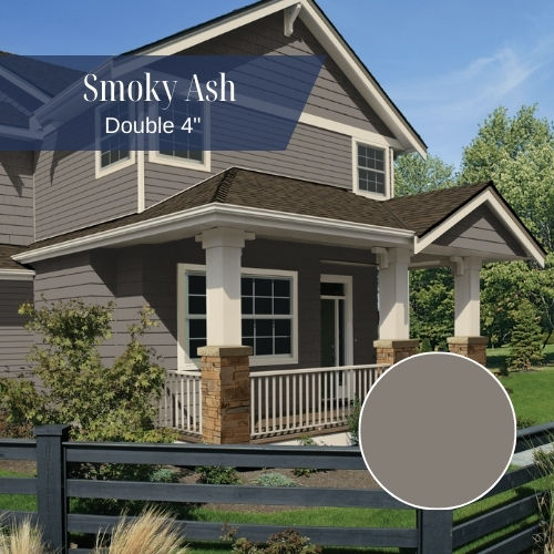 Smoky Ash gray vinyl siding installed by Royal Exteriors RI, siding replacement example