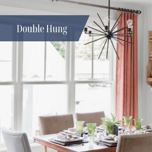 Double hung window replacement in Rhode Island, versatile window design with top and bottom sashes