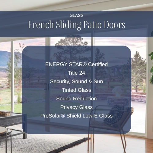 French sliding patio door glass options offering energy efficiency, sound reduction, and privacy