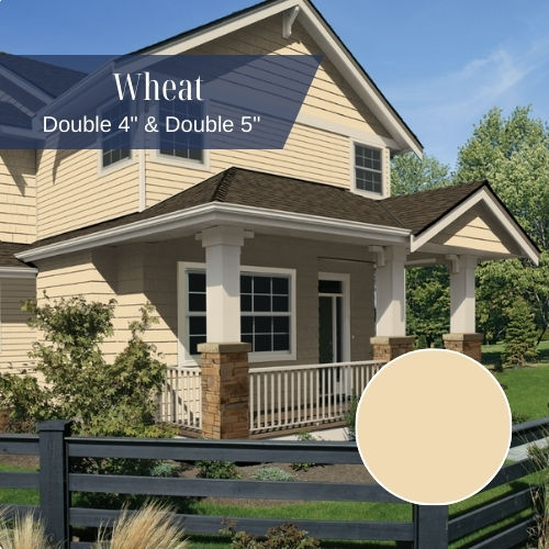 Wheat vinyl siding installed on Rhode Island home by Royal Exteriors, neutral exterior siding option