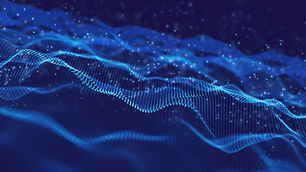 3d graphic of blue wavelengths