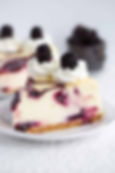 Blackberry cheesecake