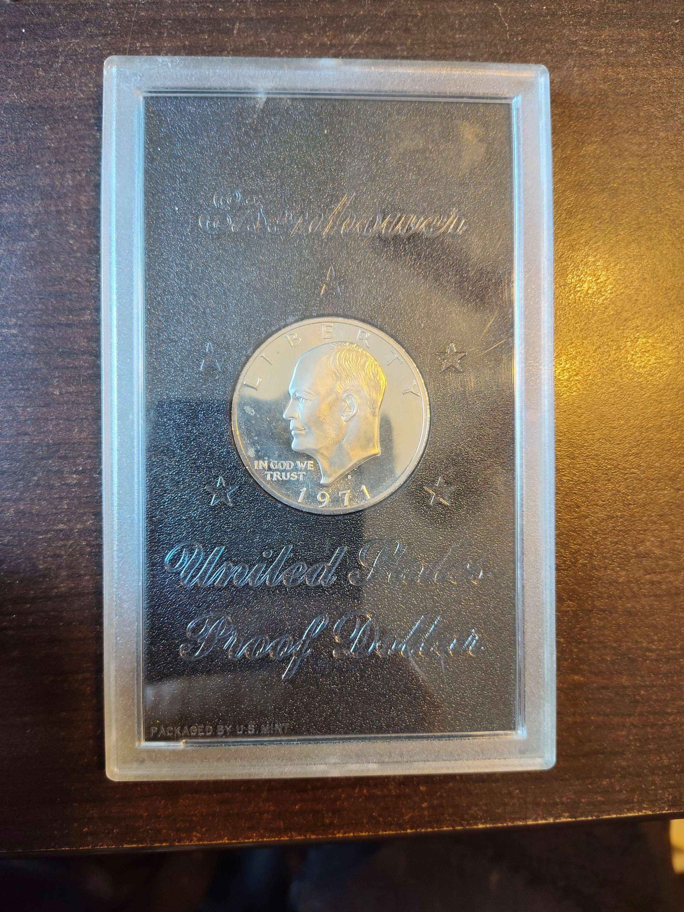 1971 Eisenhower United States proof dollar 40% silver 