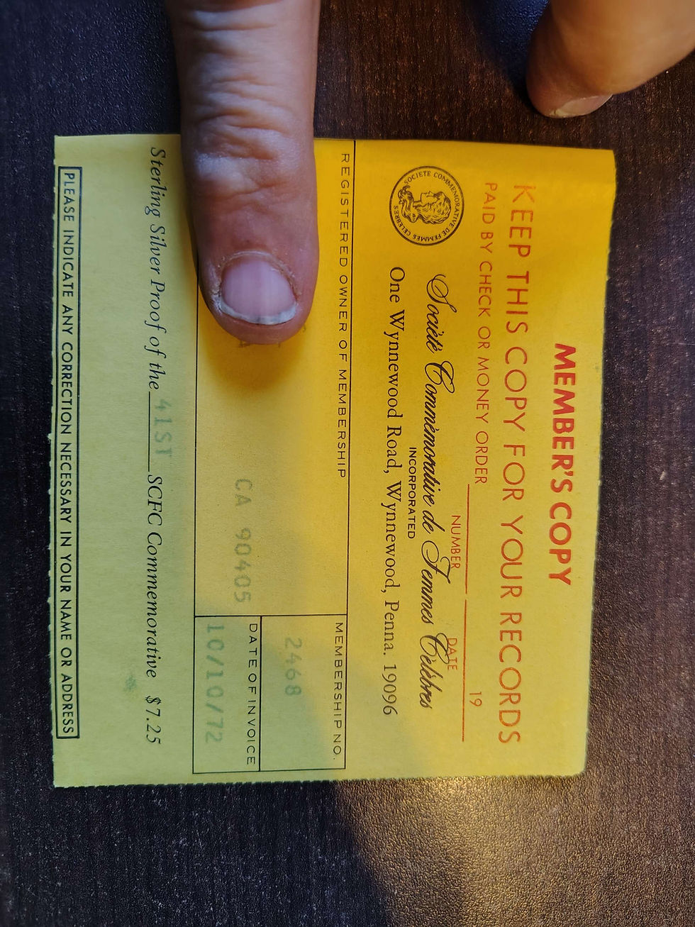 Thumbnail: 1 oz sterling silver proof Helen of Troy coin with all original receipts