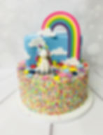 Einhorn mit Regenbogen