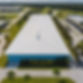 Aerial photo of large warehouse.