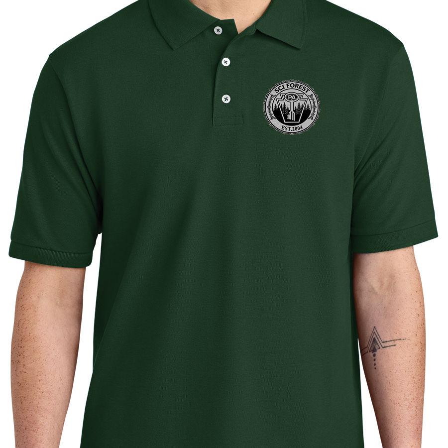 Thumbnail: Unisex Ring Spun Polo (242 - LOGO 1)