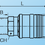 Miniature : 121NW - Coupleurs ISO-B mâle cylindrique passage 5,5 mm