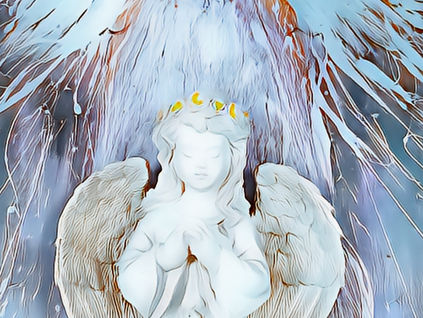 Guardian Angel: art by Carl Scharwath, poem by Cindy Bousquet Harris