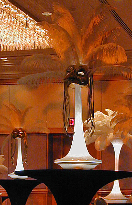 Mask Stand Centerpieces