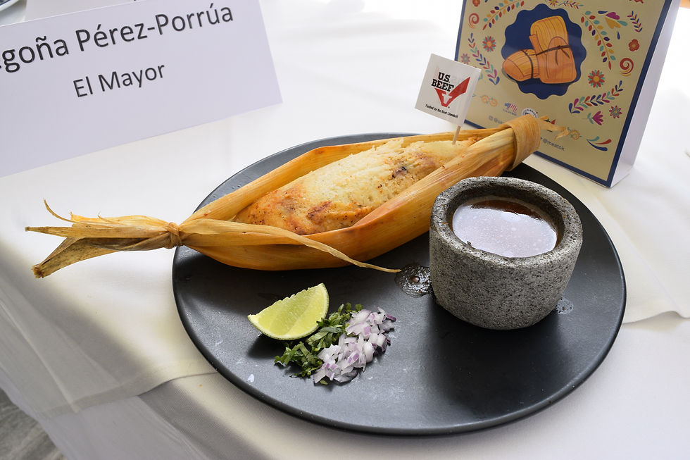 Tamal de la chef Begoña Pérez-Porrúa de El Mayor
