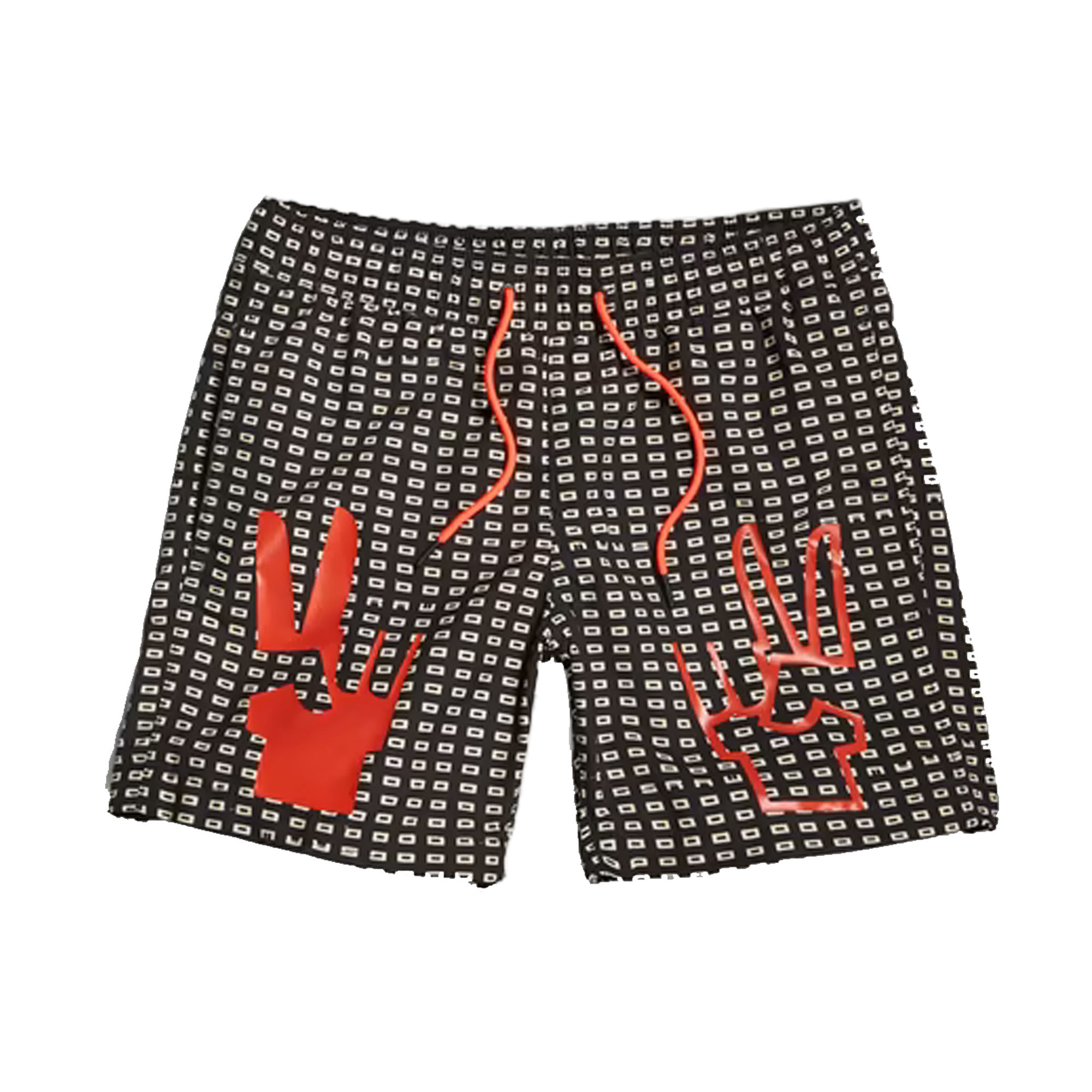 G-STAR RAW DIRIK RECTANGLE ALLOVER SWIM SHORTS IN BLACK