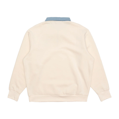 SINCLAIR GLOBAL STALLIONS QUARTER ZIP SWEATSHIRT | CREAM