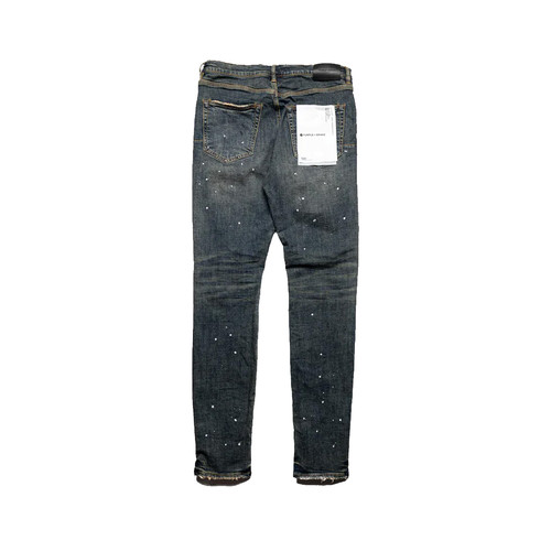 PURPLE BRAND P001 LOW RISE SKINNY JEAN IN DIRTY INDIGO Platinum