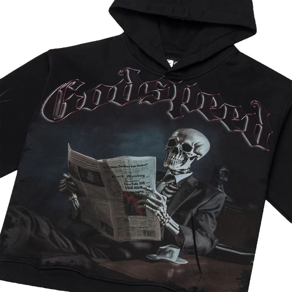 Thumbnail: Black Monday Hoodie (Grey Wash)