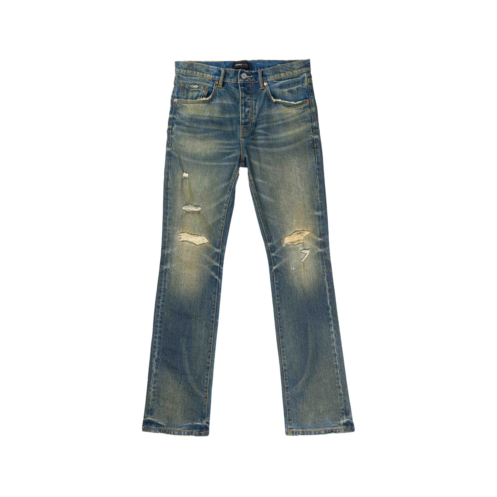 PURPLE BRAND P004 FLARED VINTAGE AFTERGLOW JEAN | MID INDIGO