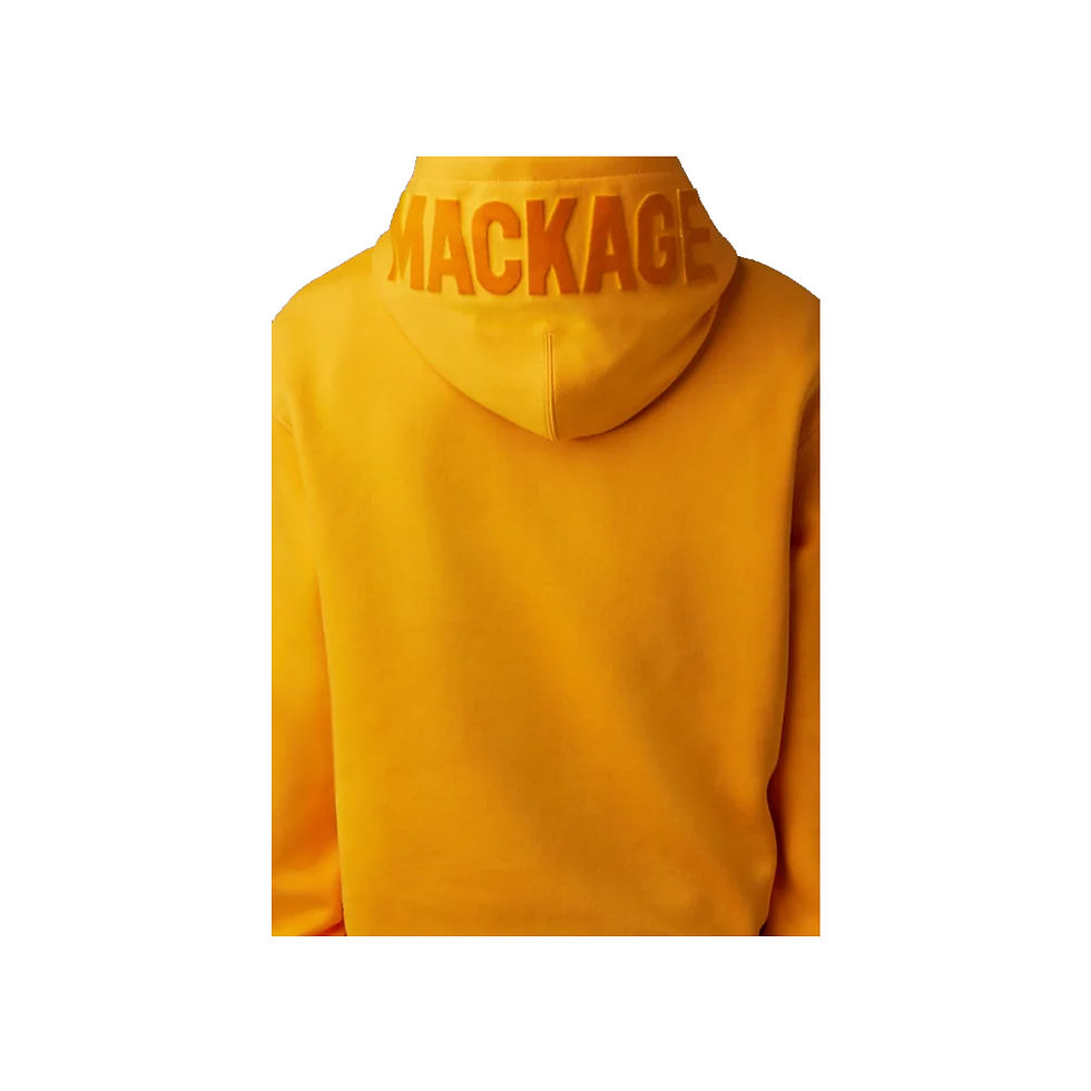 【Mackage】KRYSTIAN Christian Men's Hoodie Orange KRYSTIAN Double-Face Jersey Hoodie for Men | Mackage US