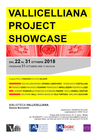VALLICELLIANA PROJECT SHOWCASE