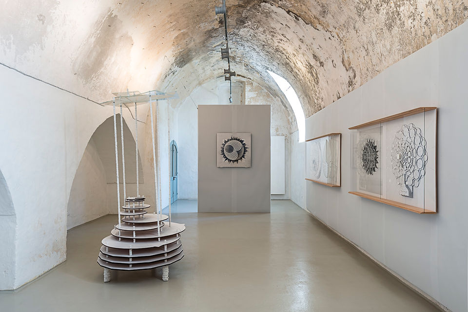 Michele Guido, veduta della mostra Stellaria Solaris Garden Project, Gagliano del Capo 2016. Ph. Sebastiano Luciano, Roma. Courtesy Galleria Lia Rumma Milano Napoli