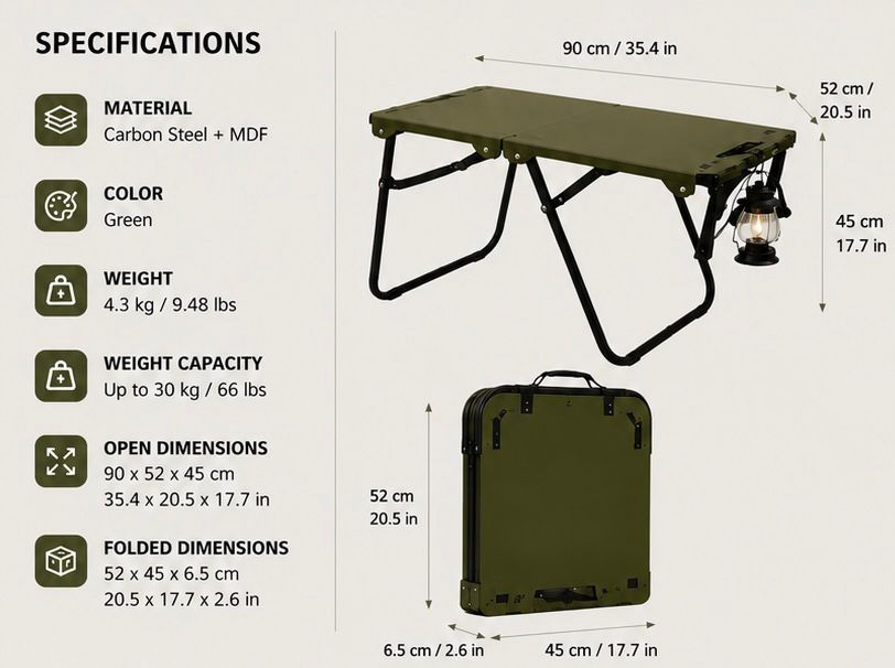 Thumbnail: Folding Camping Table