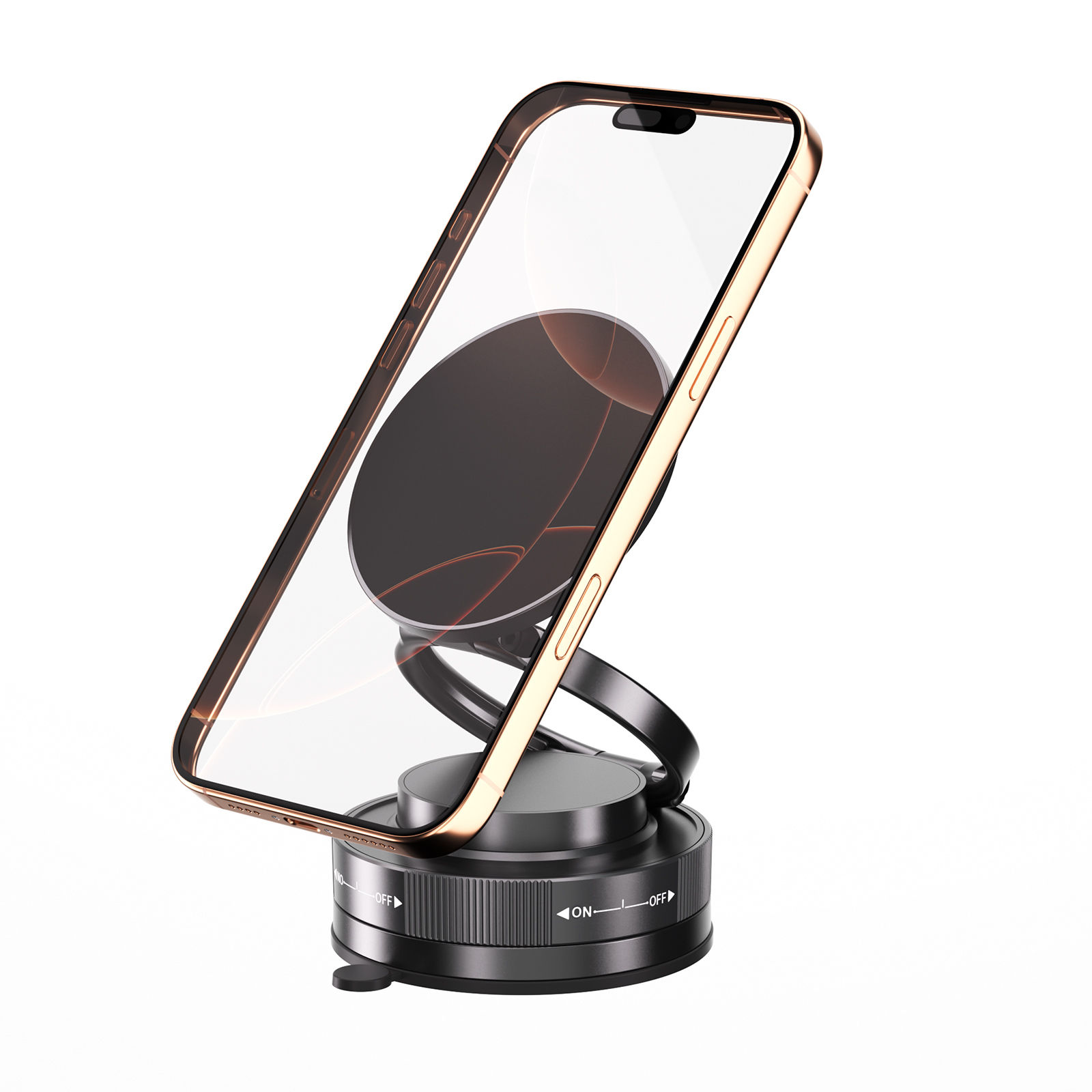 Suporte Magnético para Carro com Ventosa