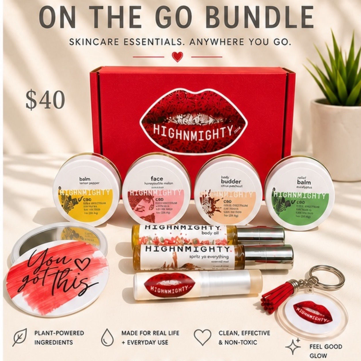 HIGHNMIGHTY — Spring Body Bloom On-The-Go Set