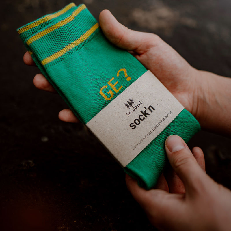 Miniaturbild: Detailsicht der otkuthuer Socken