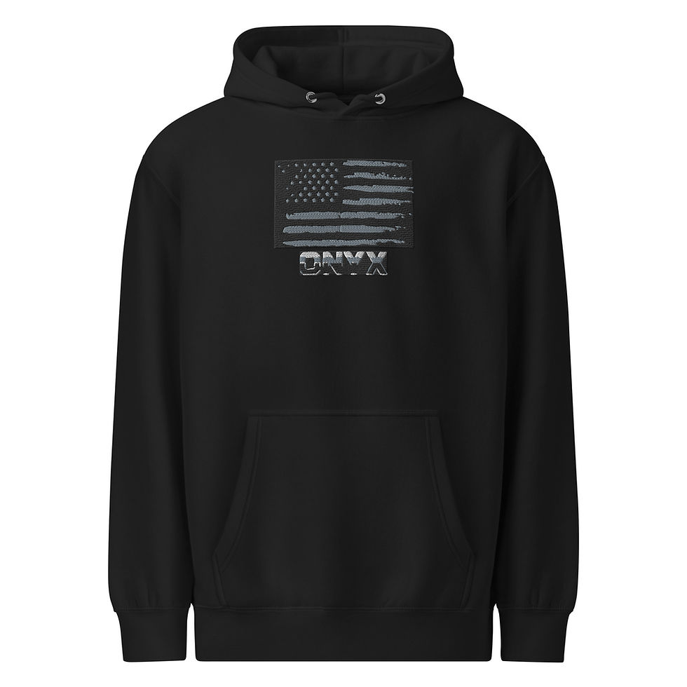ONYX American Flag premium mid-weight hoodie