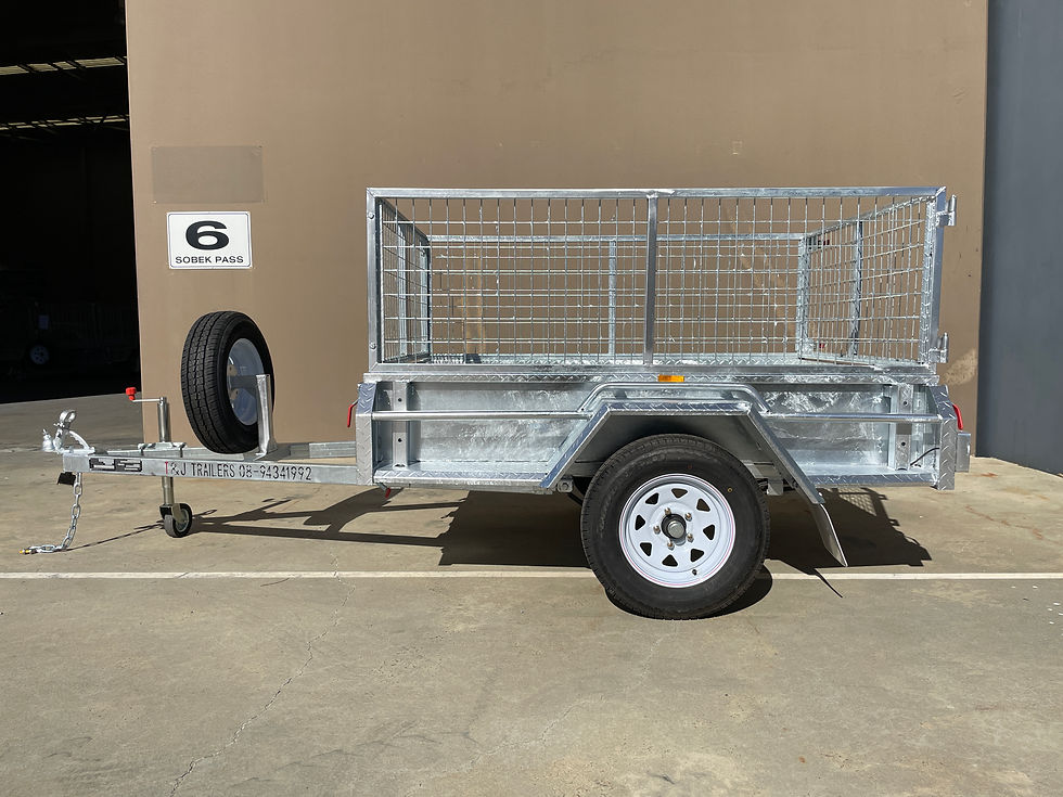 6x4 Single Axle Cage Tipper Box Trailer