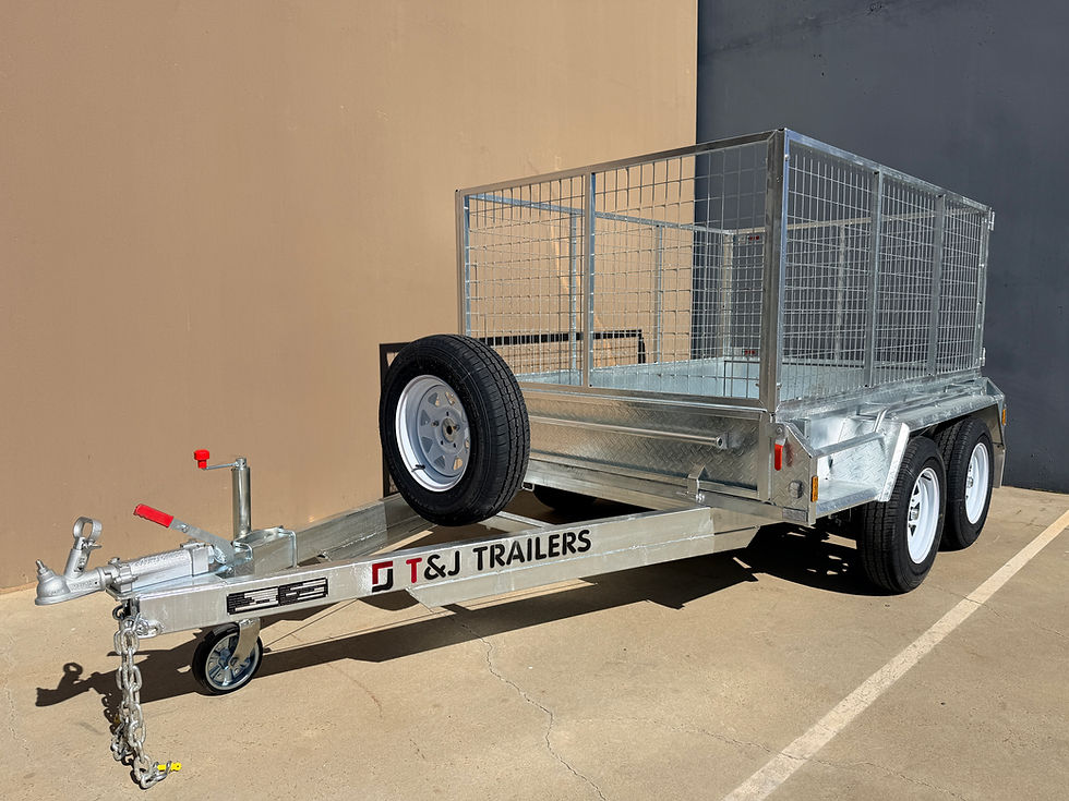 8x5 Tandem Cage Box Trailer