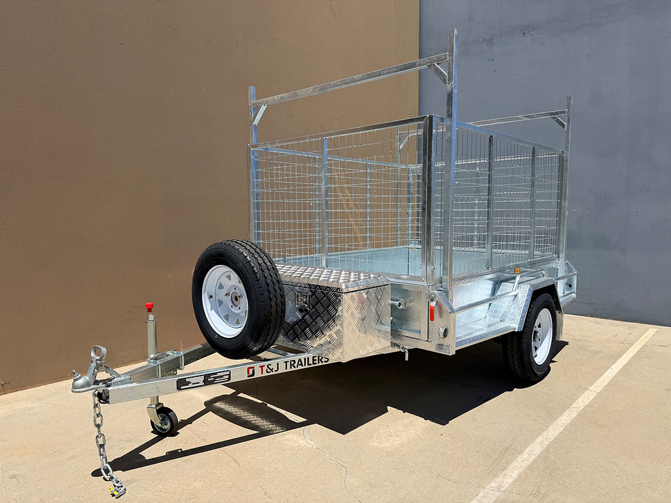750KG Single Axle Cage Tipper Box Trailers