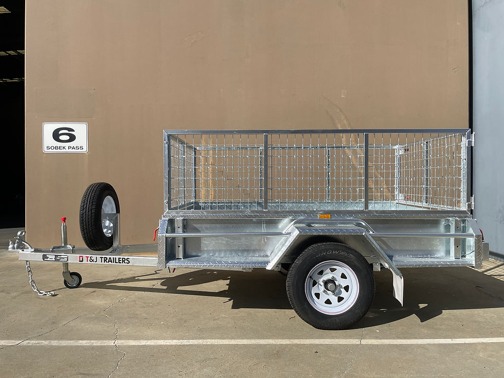 7x4 Single Axle cage tipper Box Trailer