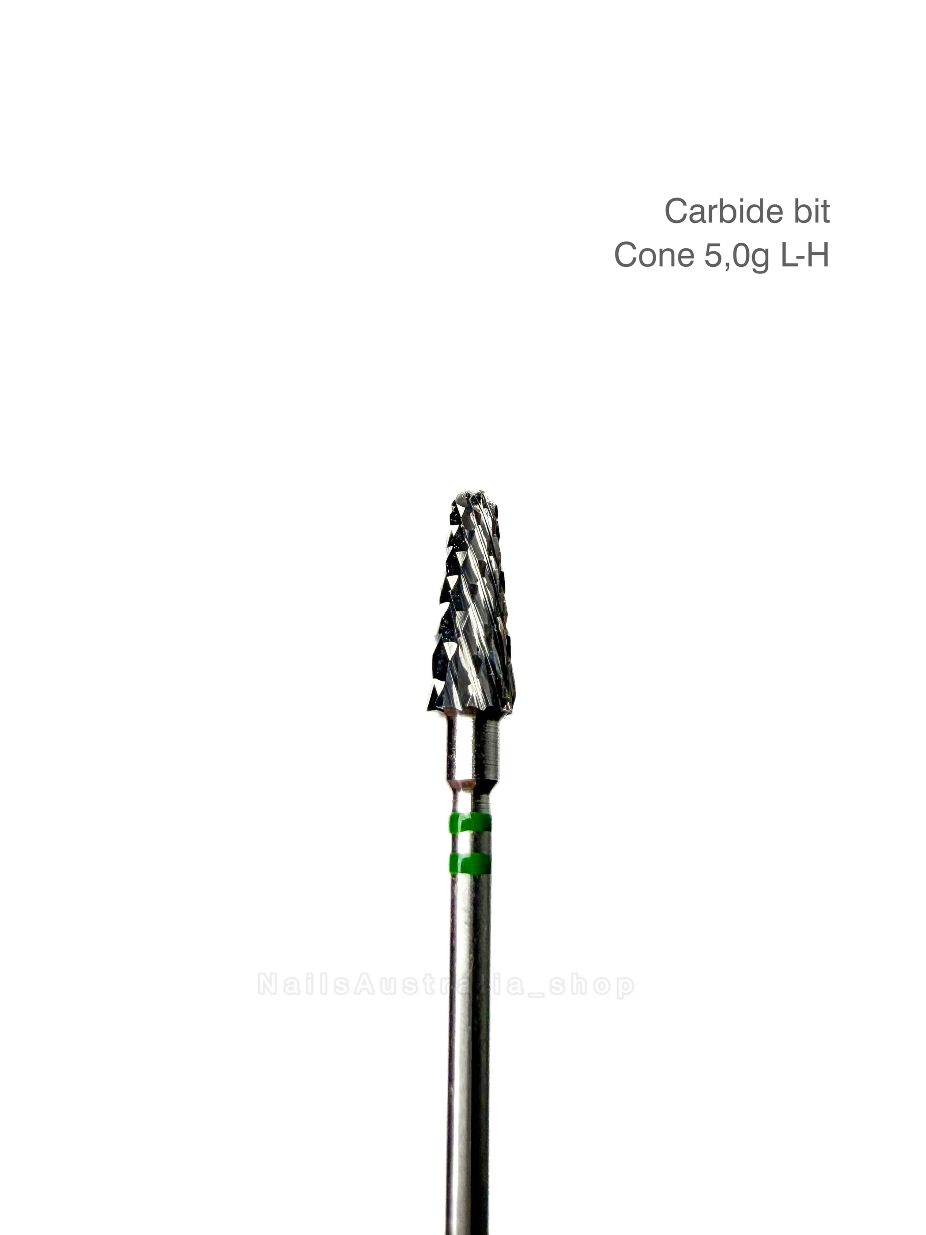 Carbide bit Cone 5,0g L-H (for left-handed)